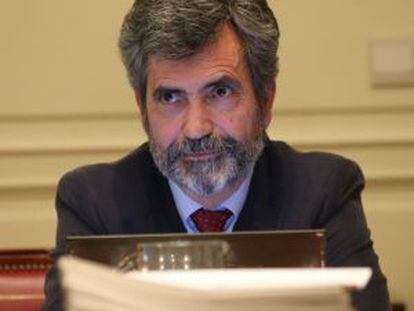 El presidente del Poder Judicial, Carlos Lesmes. 