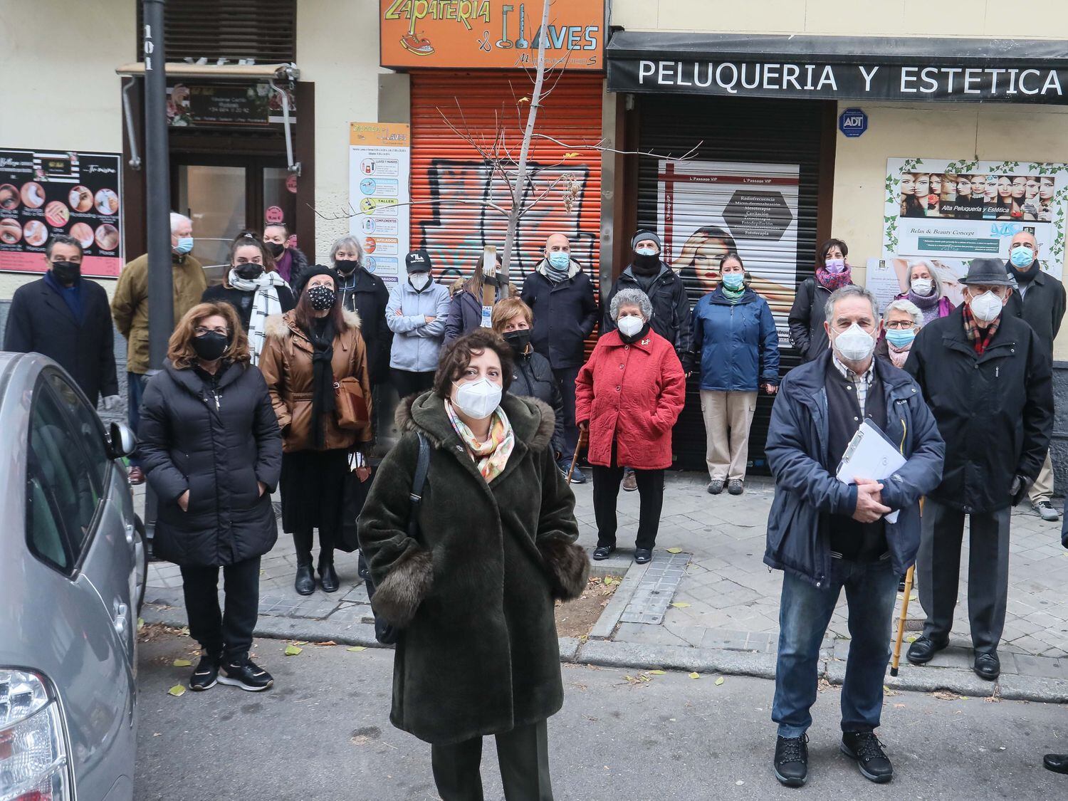 Vecinos de la los inmuebles de Nuñez de Balboa, 93 y 95, afectados por la trama oculta de la Iglesia.