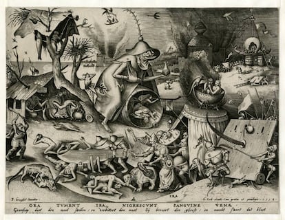 El cuadro 'Ira', de Pieter Brueghel 'El Viejo'.