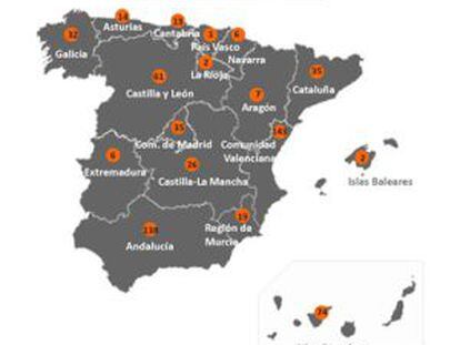 Las viviendas de esta promoción están repartidas por toda la geografía española.