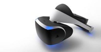 El prototipo del casco de realidad virtual presentado por Sony.