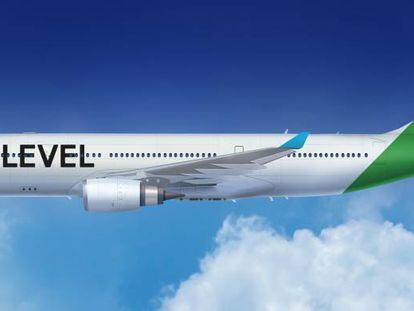 Infografía de un avión de Level en una imagen facilitada por la empresa.