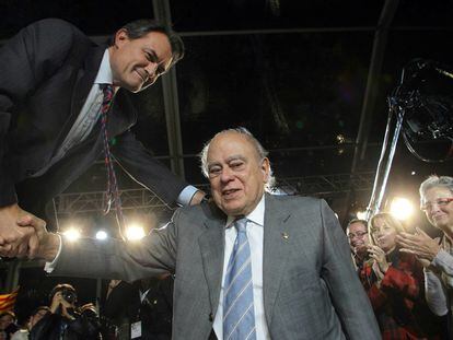 Artur Mas y Jordi Pujol, en un arranque de campaña electoral, en una imagen de archivo.