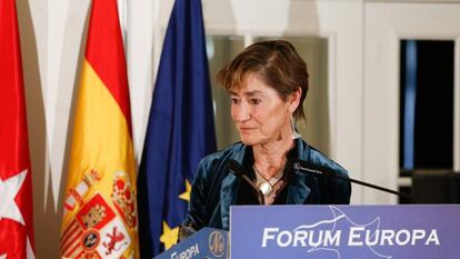 Victoria Ortega durante su intervenci&oacute;n en el F&oacute;rum Europa.