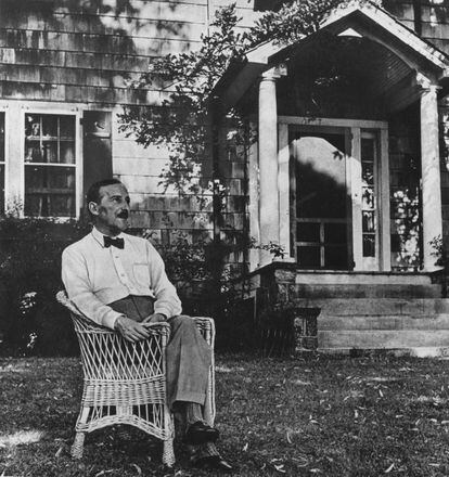 Stefan Zweig en Ossining, Nueva York, en el verano de 1941.