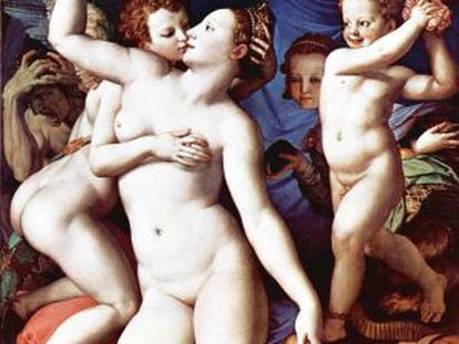 Alegoría del triunfo de Venus, obra pictórica de Bronzino del siglo XVI.