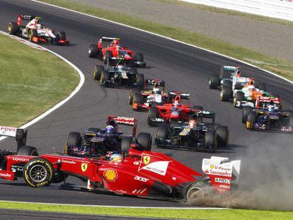 Alonso, ayer, en Suzuka