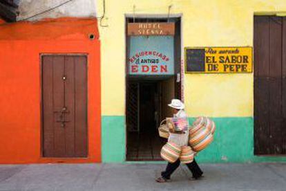 Entrada del Hotel Sienna, en la ciudad vieja de Cartagena de Indias (Colombia).