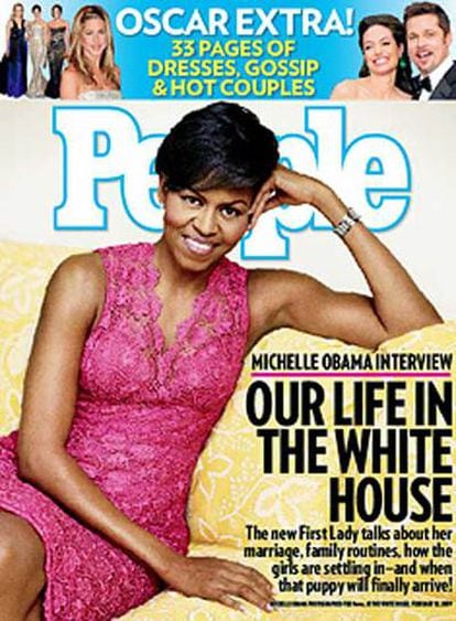 Imagen de la portada de la última edición de la revista 'People', con Michelle Obama como protagonista.