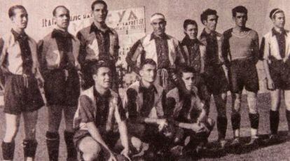 Jugadores del equipo del Levante en 1937.