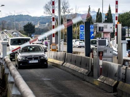 Sortida de l'autopista AP-7 de Girona Sud