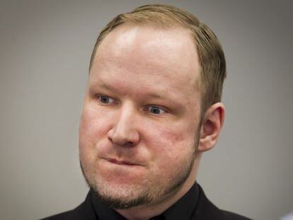 
 Anders Breivik el pasado 20 de abril en el inicio del juicio por el doble atentado de Noruega. 