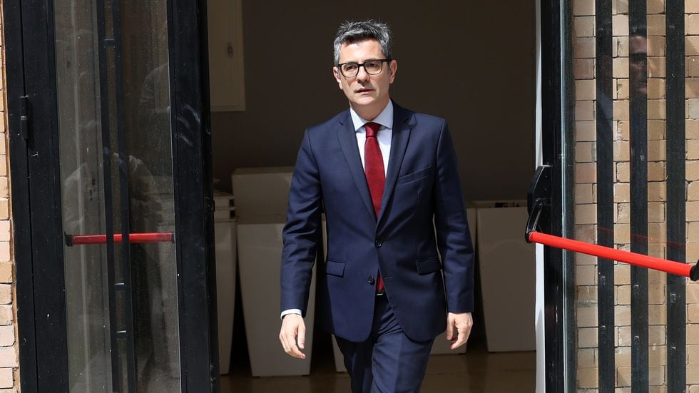 El ministro de la Presidencia,  Félix Bolaños, este viernes en Madrid