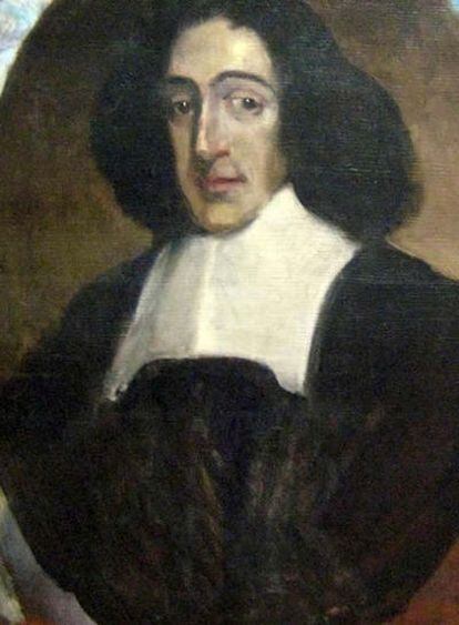 Retrato del filósofo Spinoza pintado por Sorolla