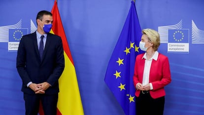 Pedro Sánchez y Ursula von der Leyen, a finales de septiembre en Bruselas.