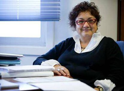 Celina Pereda, en su despacho de la sede del Gobierno vasco en Vitoria.