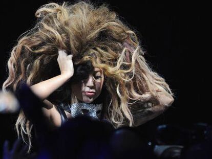 Lady Gaga durante su actuación en el iTunes Festival de Londres