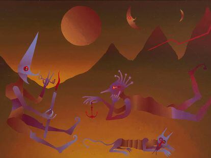 'Nocturn Taronja', de Joan Ponç, a la venta en la Suite Subastas