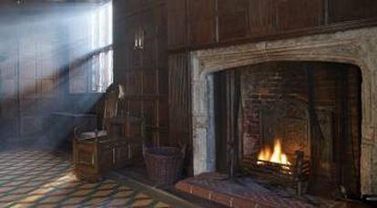 Salón de la Sutton House, una mansión tudor del siglo XVI convertida en museo en Hackney (Londres).