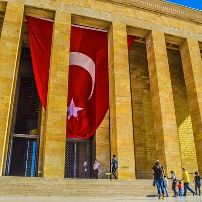 Anitkabir, el mausoleo de Kemal Atatürk, fundador de la actual república de Turquía, en Ankara. 