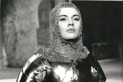 Seberg interpretada como 'Juana de Arco', la primera de las producciones en la que trabajó con Otto Preminger.