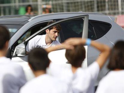 Casillas, en un acto promocional este jueves en Madrid.