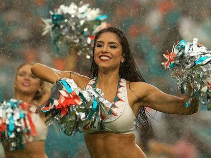 Una animadora de los 'Miami Dolphins' el pasado domingo en Arizona.