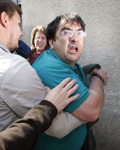 Francisco Javier L&oacute;pez Pe&ntilde;a, &#039;Thierry&#039;, tras ser detenido en Burdeos en mayo de 2008.
