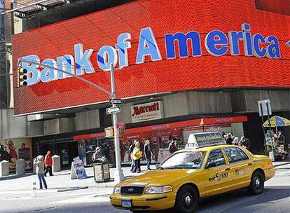 Anuncio de Bank Of America en la neoyorquina Times Square, una de las imágenes más repetidas en las calles de las grandes ciudades de EE UU.
