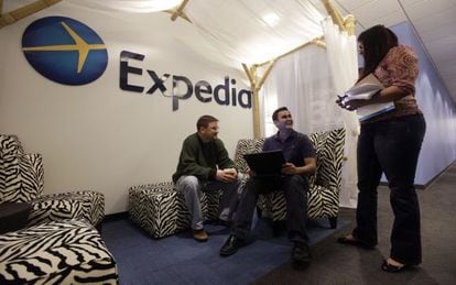 Empleados de Expedia en la sede de Bellevue, Washigton