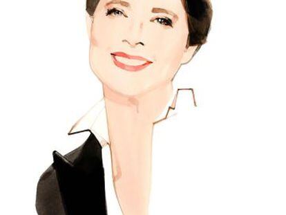 Isabella Rossellini, como imagen de Lanc&ocirc;me.