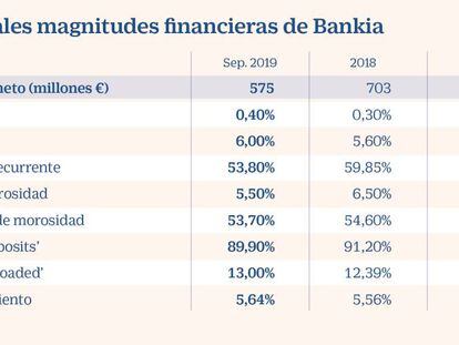 Bankia, hacia el reequilibrio de su negocio crediticio ante un entorno de tipos de interés incierto