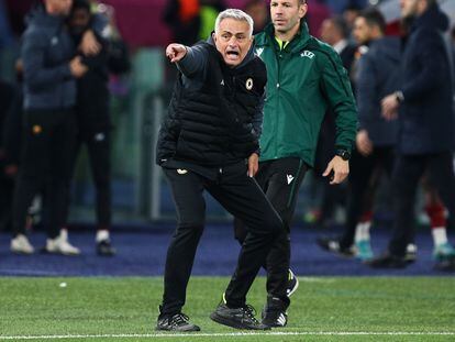 Mourinho, en las semifinales de la Conference el jueves pasado.