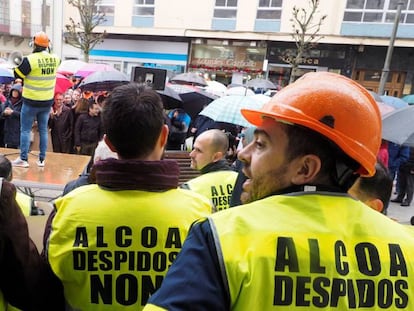 Protesta convocada este sábado en Lugo por nuevo comité de empresa de Alcoa San Cibrao para pedir la continuidad de la fábrica de la Mariña y el mantenimiento de los puestos de trabajo. 