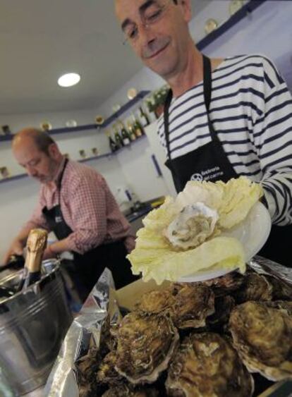 La ostrería del mercado Mossén Sorell de Valencia