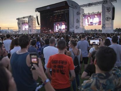 Ambiente en el Mad Cool durante el concierto de Rosalía en 2019.