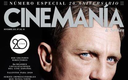 La portada de aniversario de la revista 'Cinemanía'.