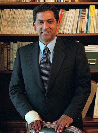 Lucio Gutiérrez en 2002, cuando era presidente.