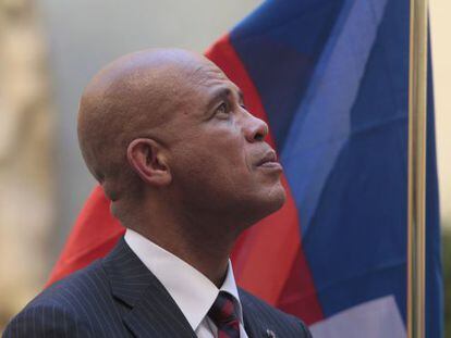 El presidente de Hait&iacute;, Michel Martelly, en Madrid en 2011.