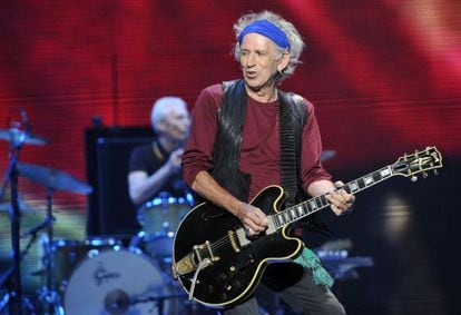 Keith Richards, durante un reciente concierto de los Rolling Stones.