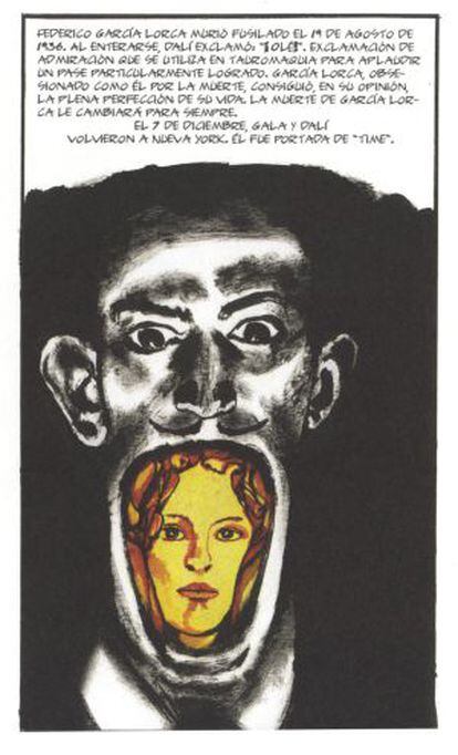 Una ilustración del 'Dalí' dibujado por el francés Baudoin.