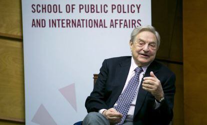 Soros, durante una conferencia en Budapest en abril.