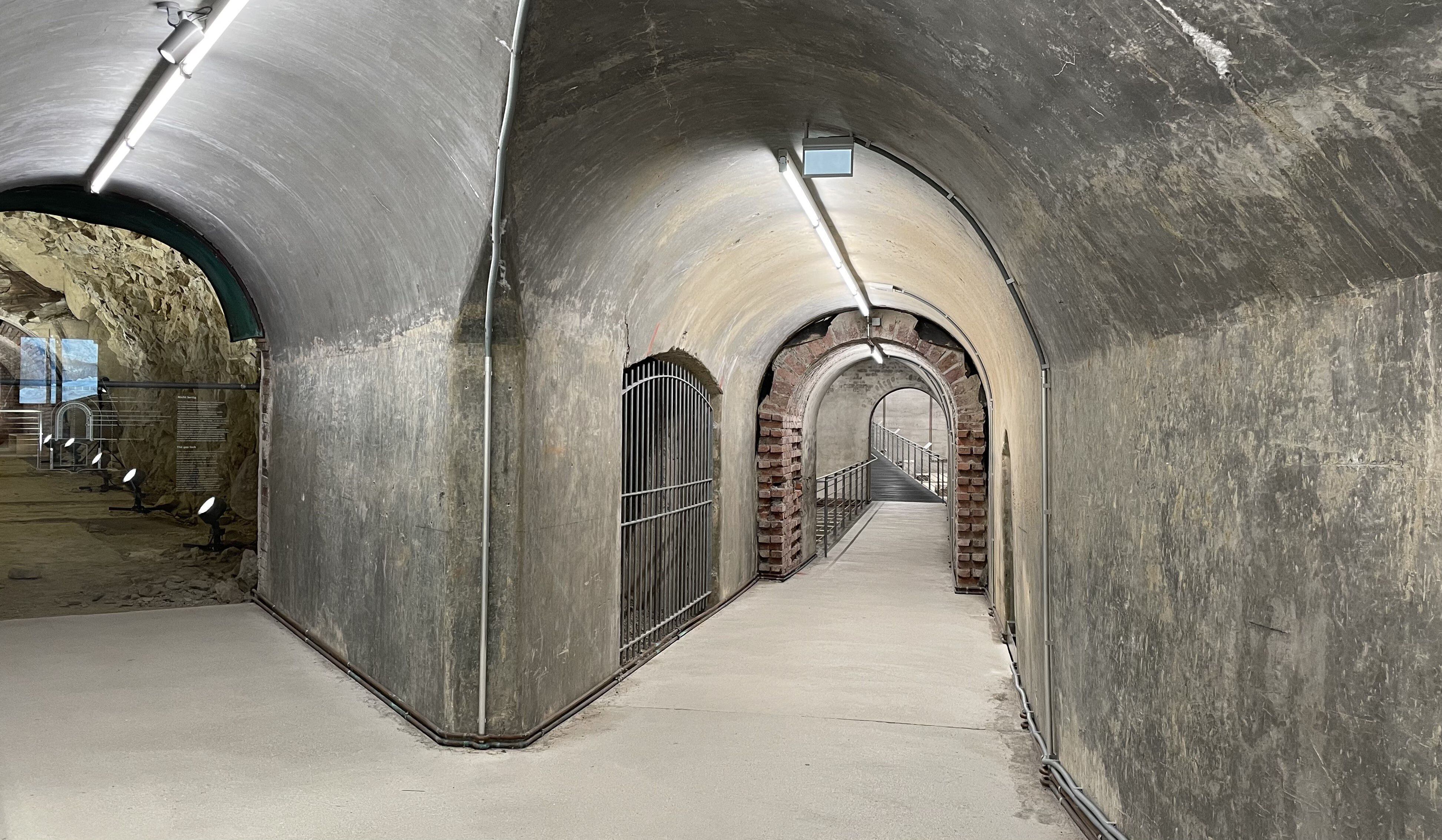 Búnkeres debajo del centro de documentación de Obersalzberg.