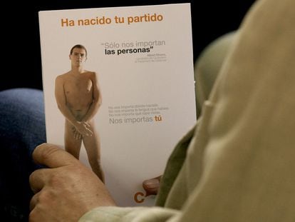 Campaña de presentación de Albert Rivera como candidato de Ciutadans al Parlamento de Cataluña. 16 de septiembre de 2006.
