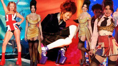 Dua Lipa homenajea a las Spice Girls y a las espectaculares plataformas de las que se cayó Naomi Campbell