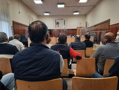 Vista oral del juicio en la Audiencia de Huelva contra dos exalcaldes y 13 agricultores de Almonte por captaciones ilegales del acuífero de Doñana.