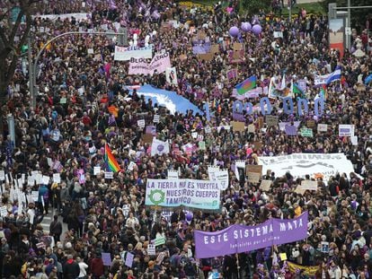 Manifestación del pasado 8 de marzo en Madrid.