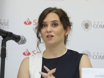 La presidenta de la Comunidad de Madrid, Isabel Díaz Ayuso.