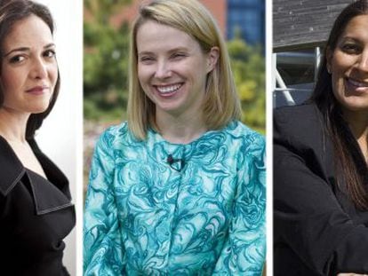 Sheryl Sandberg (Facebook); Marisa Mayer (Yahoo!); Sukhinder Singh Cassidy (Joyus).