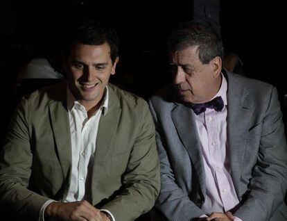 Rivera, en Asturias con Sosa Wagner, exeurodiputado de UPyD.